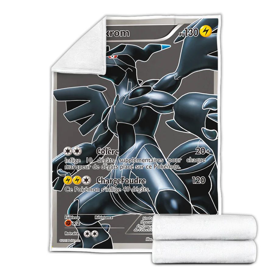 Plaid carte Pokémon Zekrom plaid carte pokemon zekrom