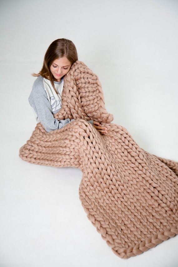 Plaid cocooning tricoté pour couverture de canapé plaid cocooning tricote pour couverture de canape 1
