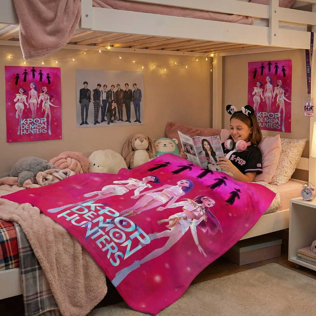 Plaid Kpop Demon Hunters Huntrix et Saja Boys – Image 2
